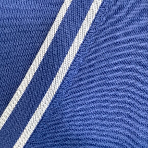 Talbots Women's Royal Blue V-Neck Button Down Cardigan Medium - Picture 6 of 7